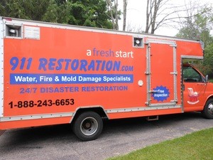 Water Damage Restoration Vehicle