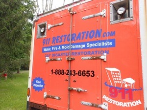 Water Damage Restoration Vans 