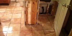 Mold Damage Restoration From Bathroom Flood